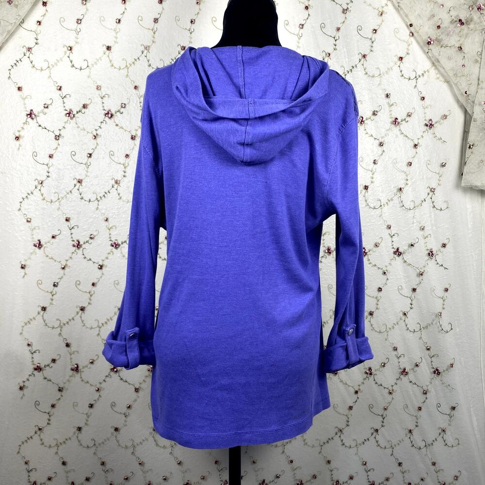Y2K Style&Co Rhinestone Mandala Layered Quauter Zip Adjustable Grunge Hoodie XL - Picture 8 of 10